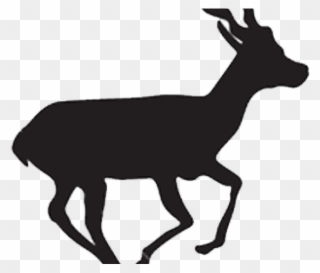 Black Buck Antelope Silhouette Clipart