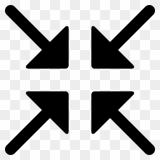 Png Shrink - Exit Full Screen Icon Clipart