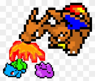 Charizard Being Mean To Minors - Pokemon Pixel Art Charizard Clipart