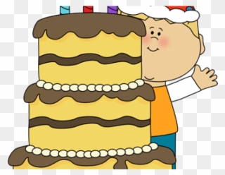 Boy Clipart Cake - Boy Birthday Cake Clip Art - Png Download