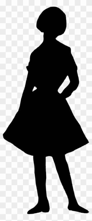 Silhouette Images Clip Art - 7 Years Girl Silhouette - Png Download