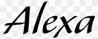 Alexa In Cool Fonts Clipart