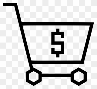 Cart Dollar Money Checkout Strolley Comments - Logo Carrito De Compras Clipart