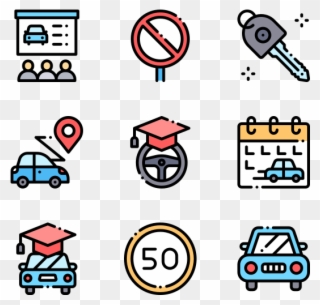 Driver School - Icons For Web Design Clipart