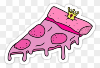 Queen Sticker - Stickers Tumblr Pizza Png Clipart