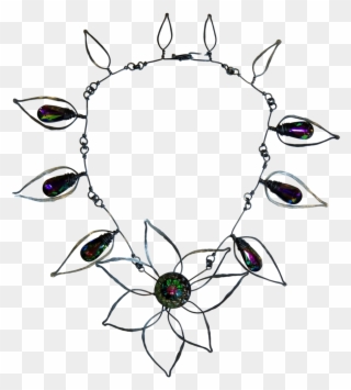 Melodie Owens Purple Gemstone Necklace - Circle Clipart