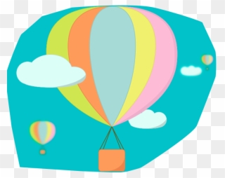 Parachute - Hot Air Balloon Clipart