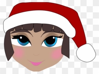 Santa Hat Clipart Anime Boy - Cold Smiley Face - Png Download