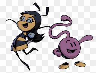 An Illustration Of Two Characters, On The Left An Anthropomorphic Clipart