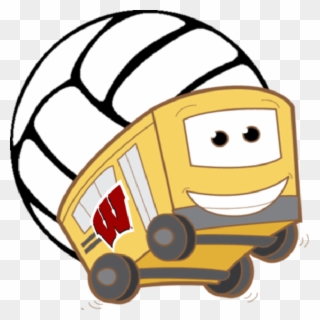 Badger Vb Fan Bus - Volleyball Clipart Transparent Background - Png Download