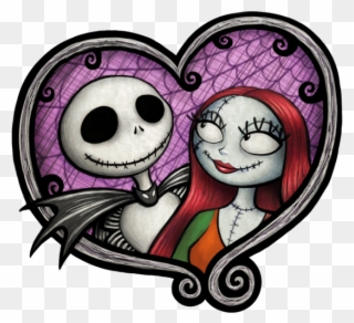 Jack & Sally - Nightmare Before Christmas Simple Clipart