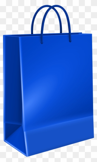 Gift Bag Blue Transparent Image - Tote Bag Clipart