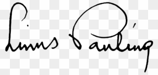 Linus Pauling Signature Clipart