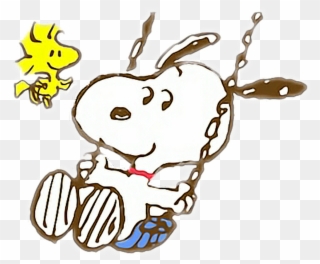 Snoopy Sticker - Snoopy And Woodstock Transparent Clipart