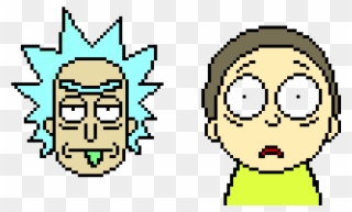 Rick And Morty - Rick And Morty Pixel Art Clipart