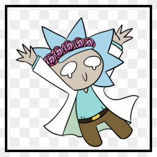Girl With Flower Crown Clipart - Morty Smith - Png Download