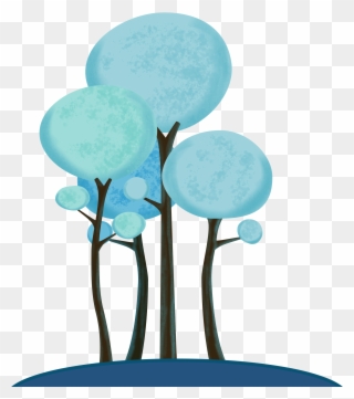 Alberi D'inverno Piante Elementi Decorativi Png And - Illustration Clipart
