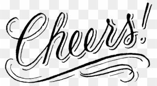 Cheers - Cheers - Cheers - Cheers - Cheers - Tattly - Calligraphy Clipart