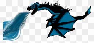 Blue Dragon Clipart Scary - Dragon Blue Fire Png Transparent Png