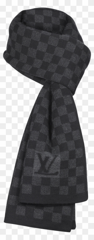 Graphite Scraf Louis Vuitton Damier, Gentleman Style, - Louis Vuitton Checkered Scarf Clipart
