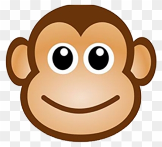 Chimpanzee Clipart Swinging Monkey - Monkey Cartoon - Png Download