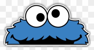 Cookie Monster Kitchen Aid Decal , Png Download - Cookie Monster Sticker Png Clipart
