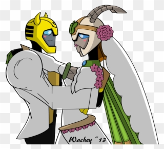 Bumblebee And Jadebutterfly Wedding Commission By Wachey - Transformers Bumblebee Fanfiction Clipart