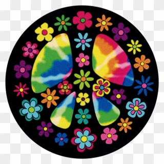 Flowery Hippie Peace Sign - Peace Sign Clipart