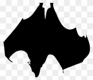 Hanging Bat Silhouette Clipart