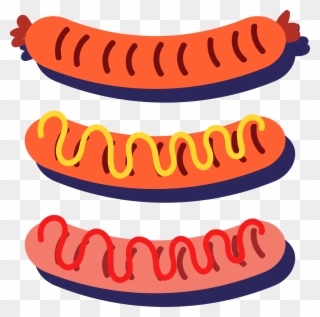 Hot Dog Barbecue Grill Sausage - Sausage Clipart
