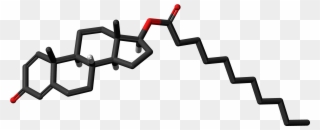Boldenone Undecylenate Molecule Skeletal - Hormonen Icoon Clipart