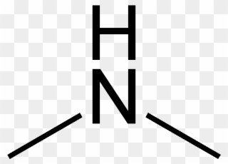 Dimethylamine 2d Skeletal - Structure Clipart