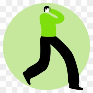 Person Talking On Phone - Illustration Clipart