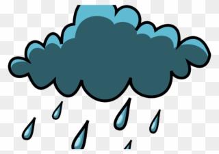 Free Rain Clouds Clipart, Download Free Clip Art, Free - Clouds With Rain Clipart - Png Download