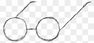 Glasses Drawing Harry Potter - Harry Potter Glass Sketch Clipart