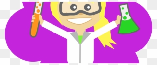 Science Girl With Ponytail - Science And Technology Clipart - Png Download