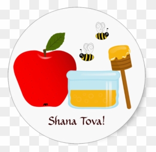 The Bees' Knees - Apple And Honey Clipart - Png Download