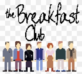 Pixel Art Poster The Breakfast Club - Illustration Clipart