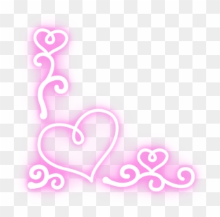 Clipart Free Cora Ao Neon - Heart - Png Download