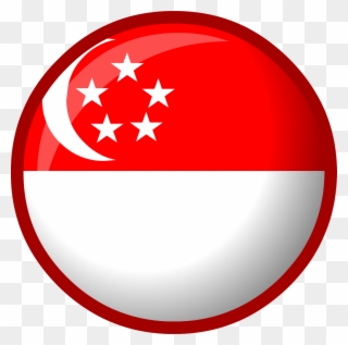 Singapore Flag Clipart Snow - Singapore Flag Circle Png Transparent Png