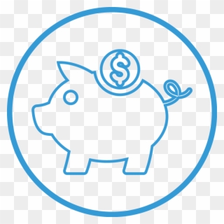 Icon Picture Of A Piggy Bank Representing Usiak Law - Social Security Icon Clipart
