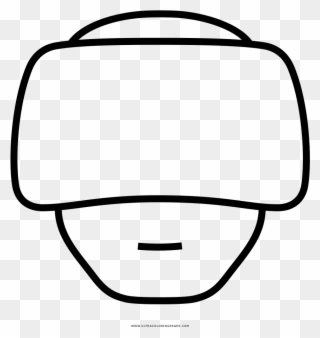 Virtual Reality Goggles Coloring Page - Óculos De Realidade Virtual Desenho Clipart