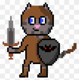 Dungeoncat Armor Mk3 - Cat Head Pixel Clipart