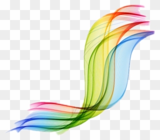 Rainbow Vector Swirl Swoosh - Swoosh Swirl Transparent Background Clipart