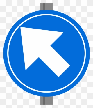 One Way Sign Europe Dutch - Traffic Sign Clipart