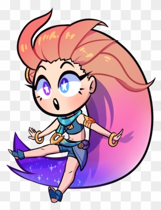 Surprised Star Child By Galactictitty League Of Legends - League Of Legends Zoe Stickers Clipart