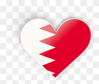Bahrain Flag Heart Png Clipart