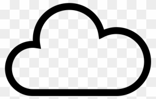 It Is A Very Simplified Looking Cloud - Heart Clipart