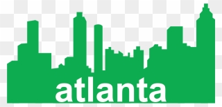 Atlanta Skyline - Atlanta Skyline Silhouette Png Clipart