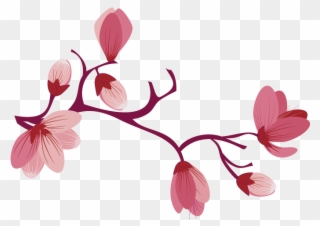 Sakura Pink Flowers Png Free Background - Palo De Rosa Boutique Clipart
